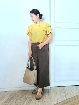 「SHOO・LA・RUE（シューラルー）のアイテム」を使った、word.kumaさん（レディース・154cm）の夏コーディネート