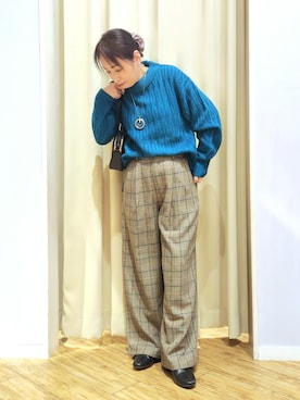 「Cutie Blonde（キューティーブロンド）のアイテム」を使った、word.kumaさん（レディース・154cm）の冬コーディネート