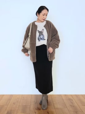 「SHOO・LA・RUE（シューラルー）のアイテム」を使った、word.kumaさん（レディース・154cm）の秋コーディネート