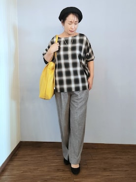 「SHOO・LA・RUE（シューラルー）のアイテム（その他パンツ）」を使った、world.kumaさん（レディース・154cm）の秋コーディネート