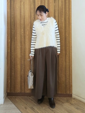 「SHOO・LA・RUE（シューラルー）のアイテム」を使った、word.kumaさん（レディース・154cm）の秋コーディネート