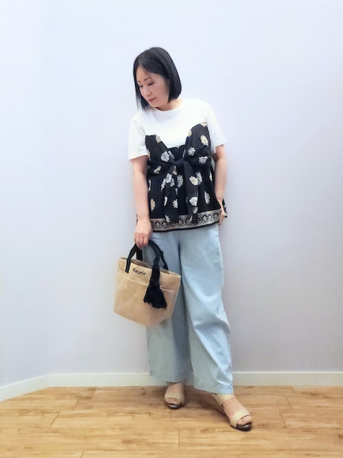 フランシュリッペ　Diary　ダイアリー　スカーフ　Ｔシャツ　FL5 フランシュリッペ Diary ダイアリー スカーフ Tシャツ FL5