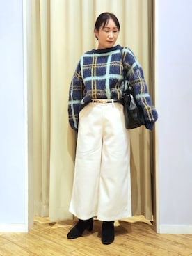 「Cutie Blonde（キューティーブロンド）のアイテム」を使った、word.kumaさん（レディース・154cm）の冬コーディネート