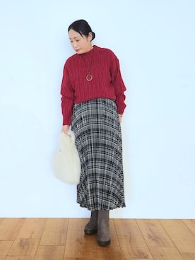 「SHOO・LA・RUE（シューラルー）のアイテム」を使った、word.kumaさん（レディース・154cm）の秋コーディネート