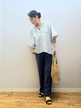 「アイテム（サングラス）」を使った、word.kumaさん（レディース・154cm）の夏コーディネート