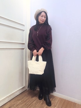 word.kumaさん（レディース・154cm）の冬コーディネート