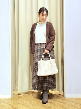 「Cutie Blonde（キューティーブロンド）のアイテム」を使った、word.kumaさん（レディース・154cm）の冬コーディネート