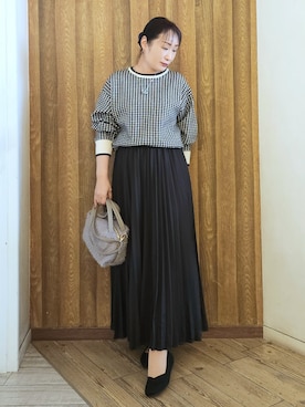 「DRESKIP（ドレスキップ）のアイテム」を使った、word.kumaさん（レディース・154cm）の秋コーディネート