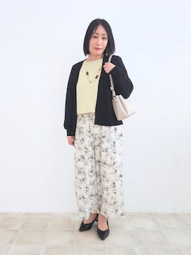 「選べる着丈」｜word.kumaさん（レディース・154cm）の春コーディネート