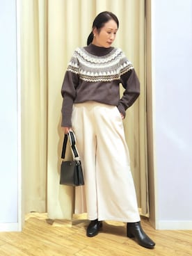 「SHOO・LA・RUE（シューラルー）のアイテム（ショルダーバッグ）」を使った、word.kumaさん（レディース・154cm）の冬コーディネート