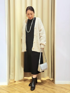 「Cutie Blonde（キューティーブロンド）のアイテム」を使った、word.kumaさん（レディース・154cm）の冬コーディネート