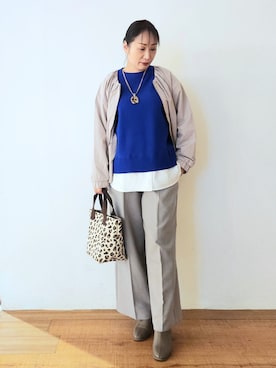 「SHOO・LA・RUE（シューラルー）のアイテム（ブーツ）」を使った、word.kumaさん（レディース・154cm）の秋コーディネート