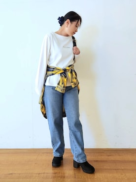 「SHOO・LA・RUE（シューラルー）のアイテム」を使った、word.kumaさん（レディース・154cm）の秋コーディネート