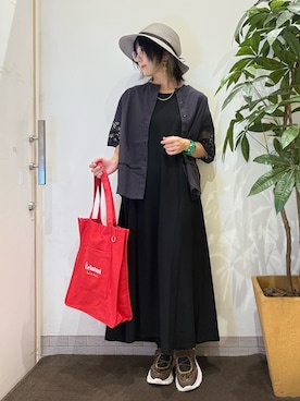 「アイテム（帽子）」を使った、misakiさん（レディース・157cm・30代）の夏コーディネート