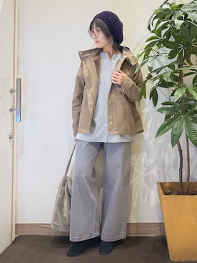 「アイテム（ブルゾン）」を使った、misakiさん（レディース・157cm・30代）の秋コーディネート