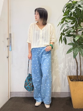 「アイテム（ブルゾン）」を使った、misakiさん（レディース・157cm・40代）の夏コーディネート