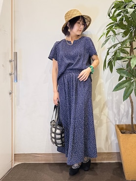 「SHOO・LA・RUE（シューラルー）のアイテム（パンプス）」を使った、misakiさん（レディース・157cm）の春コーディネート