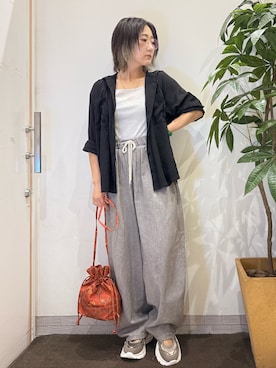 「アイテム（タンクトップ）」を使った、misakiさん（レディース・157cm・40代）の夏コーディネート