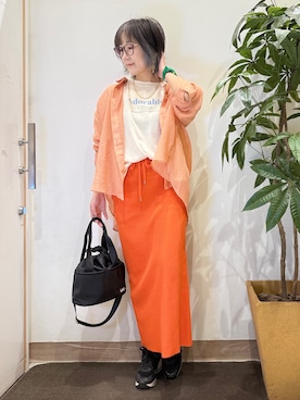 「SHOO・LA・RUE（シューラルー）のアイテム（パンプス）」を使った、misakiさん（レディース・157cm）の春コーディネート