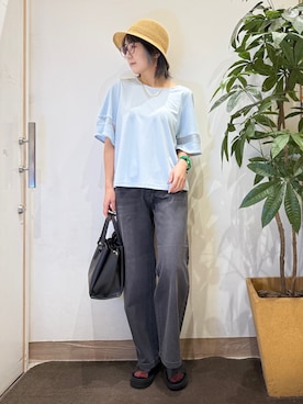 「SHOO・LA・RUE（シューラルー）のアイテム」を使った、misakiさん（レディース・157cm）の春コーディネート