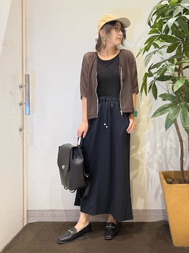 「アイテム（ブルゾン）」を使った、misakiさん（レディース・157cm・40代）の夏コーディネート