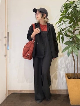 「SHOO・LA・RUE（シューラルー）のアイテム（テーラードジャケット）」を使った、misakiさん（レディース・157cm）の秋コーディネート