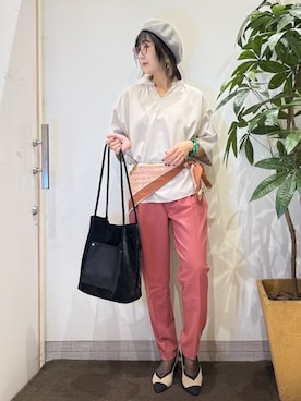 「アイテム（パンプス）」を使った、misakiさん（レディース・157cm・30代）の夏コーディネート