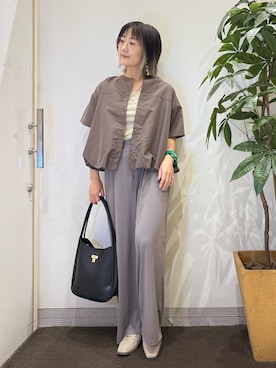 「アイテム（タンクトップ）」を使った、misakiさん（レディース・157cm・30代）の夏コーディネート