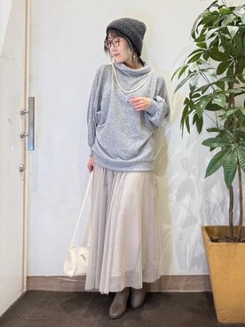 misakiさん（レディース・157cm）の冬コーディネート