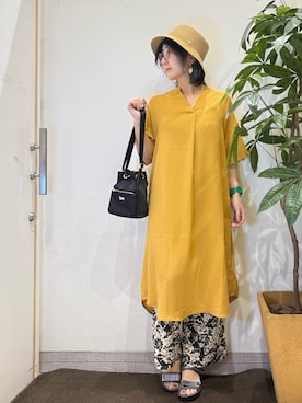 「アイテム（ワンピース/ドレス）」を使った、misakiさん（レディース・157cm）の夏コーディネート
