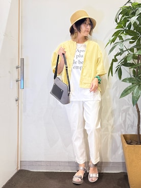 「アイテム（帽子）」を使った、misakiさん（レディース・157cm・40代）の夏コーディネート
