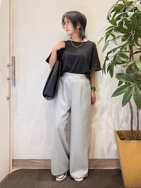 「SHOO・LA・RUE（シューラルー）のアイテム（パンプス）」を使った、misakiさん（レディース・157cm）の春コーディネート