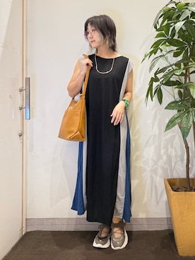 「アイテム（ワンピース/ドレス）」を使った、misakiさん（レディース・157cm・40代）の夏コーディネート