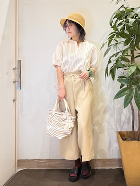 「SHOO・LA・RUE（シューラルー）のアイテム」を使った、misakiさん（レディース・157cm）の春コーディネート