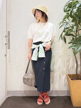 「Lee（リー）のアイテム（バッグ）」を使った、misakiさん（レディース・157cm）の春コーディネート