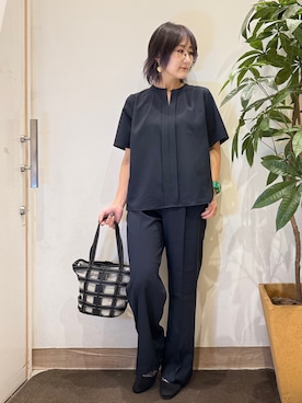 「SHOO・LA・RUE（シューラルー）のアイテム（パンプス）」を使った、misakiさん（レディース・157cm）の春コーディネート