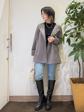 「アイテム（ブルゾン）」を使った、misakiさん（レディース・157cm・40代）の秋コーディネート