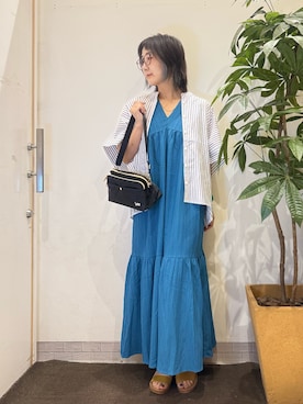 「アイテム（ワンピース/ドレス）」を使った、misakiさん（レディース・157cm・40代）の夏コーディネート