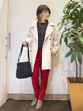 「アイテム（ブーツ）」を使った、misakiさん（レディース・157cm・30代）の秋コーディネート