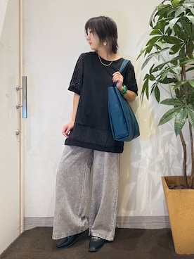 「アイテム（その他シューズ）」を使った、misakiさん（レディース・157cm）の夏コーディネート