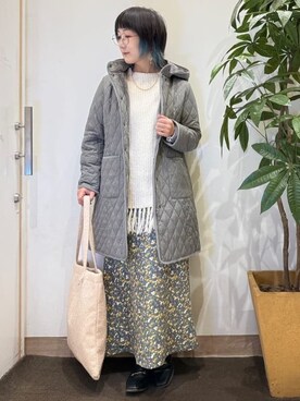 「DRESKIP（ドレスキップ）のアイテム」を使った、misakiさん（レディース・157cm）の冬コーディネート