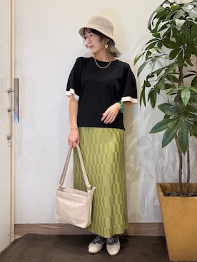 「esche（エッシュ）のアイテム」を使った、misakiさん（レディース・157cm）の春コーディネート