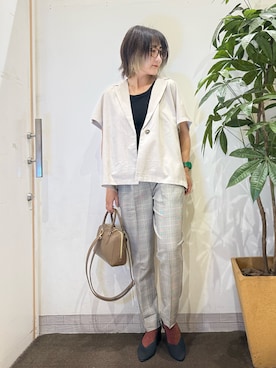 「アイテム（パンプス）」を使った、misakiさん（レディース・157cm・40代）の夏コーディネート