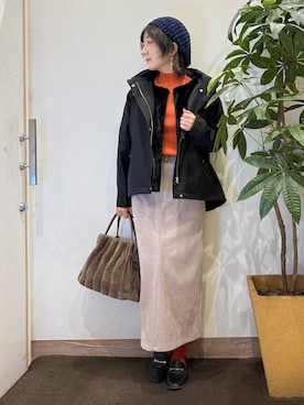 「アイテム（ニット/セーター）」を使った、misakiさん（レディース・157cm・40代）の秋コーディネート