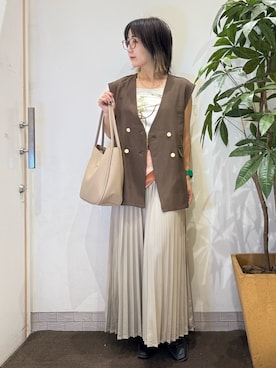 「SHOO・LA・RUE（シューラルー）のアイテム」を使った、misakiさん（レディース・157cm）の秋コーディネート
