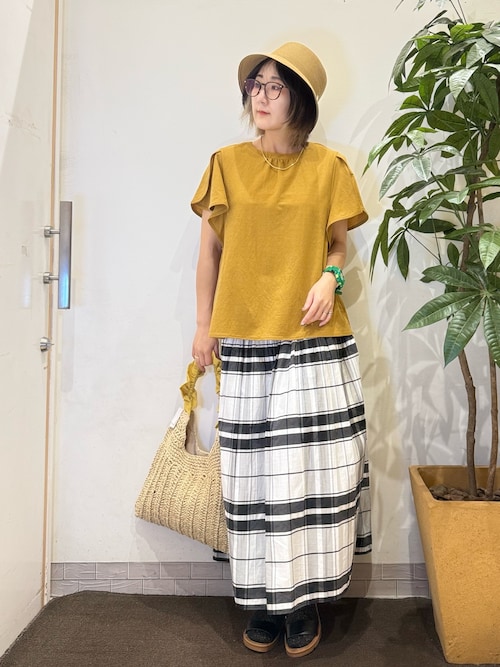 Since Then キュート フリル トップス スカート セットアップ Since Then 花柄 トップス スカート セットアップ フリル (Since