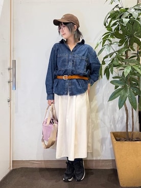 「Lee（リー）のアイテム（バッグ）」を使った、misakiさん（レディース・157cm）の春コーディネート