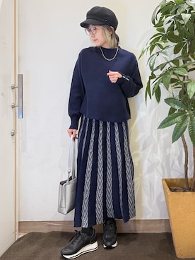 misakiさん（レディース・157cm）の冬コーディネート