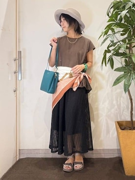 misakiさん（レディース・157cm）の夏コーディネート
