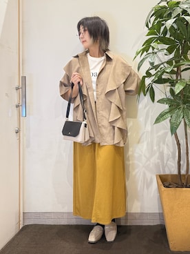 「アイテム（スカート）」を使った、misakiさん（レディース・157cm・40代）の夏コーディネート